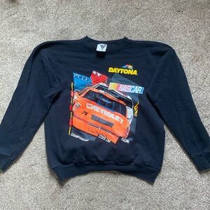 Daytona Nascar Black Crewneck Size L